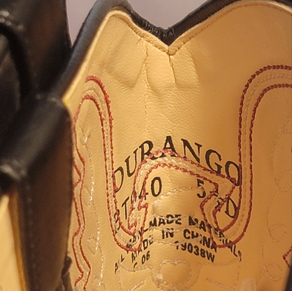 Durango Lizard Print Slip-on On Cowboy/Western Rodeo Boots Size 5 1/2 D BT940 - Picture 13 of 16